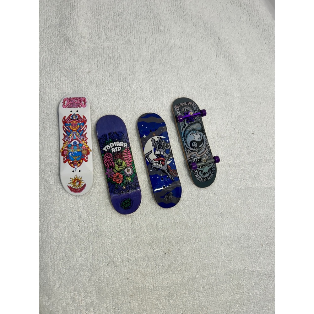 Santa Cruz Tech Deck Fingerboard Lot Yandiara Asp Screaming Hand 4 Piece Set‎